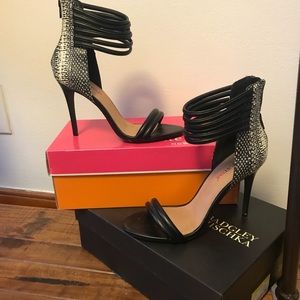 Strappy heels. Worn once.